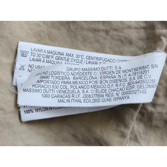 Massimo Dutti Womens Velour Jacket S Cream Military Long Sleeve Collared Lined - Picture 10 of 16